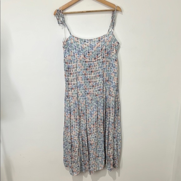 Gilli Multicolor Sleeveless Midi Flowy Dress Spaghetti Straps Women's Size Large - Picture 2 of 12